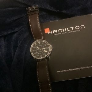 Men’s aviator Hamilton watch